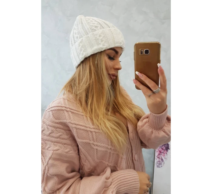 Šiltovka s vyhrňovacou časťou Marzena K206 biela Šiltovka s vyhrňovacou časťou Marzena K206 biela