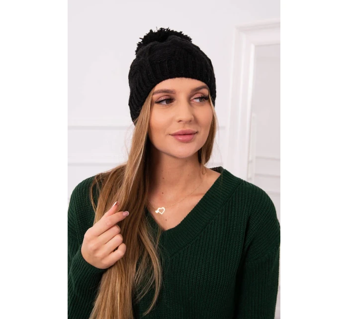 Fleecová čepice  černá model 18750925 - K-Fashion