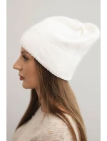 Dámská zimní čepice s vlnou a  bílá model 21783017 - K-Fashion