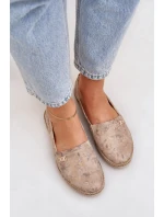 Elegantní Velurové Espadrilky S Dámské Béžové model 21684047 - Zazoo