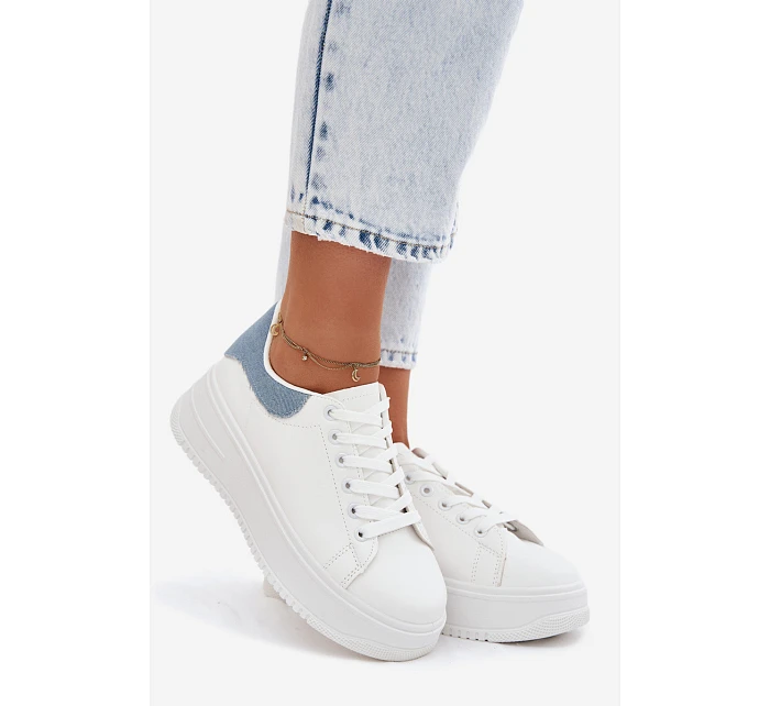 Dámské tenisky na platformě z umělé kůže model 22107415 - Boto