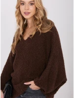 Sweter CH SW model 21782580 ciemny brązowy - FPrice Sweter CH SW model 21782580 ciemny brązowy - FPrice