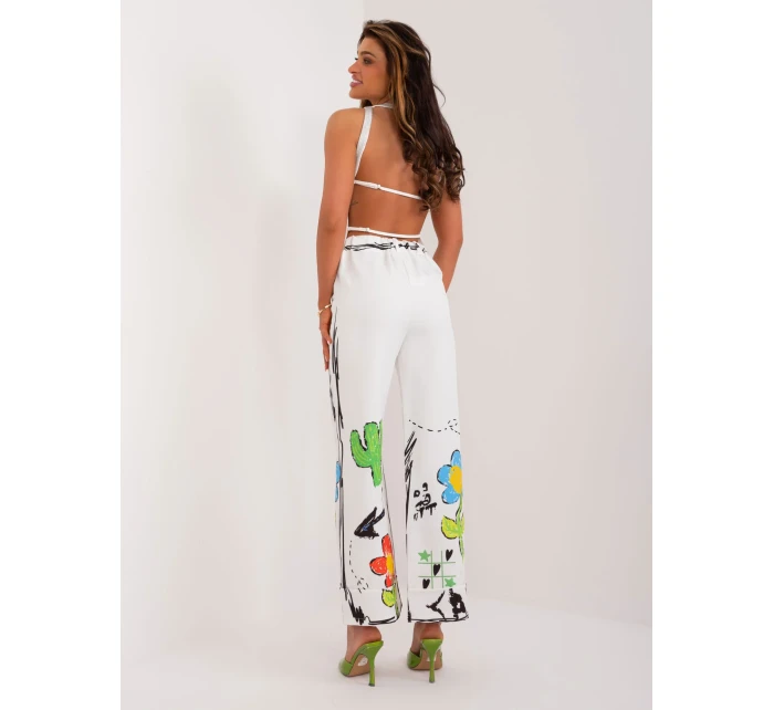 Spodnie DHJ SP model 20113124 ecru - FPrice Spodnie DHJ SP model 20113124 ecru - FPrice