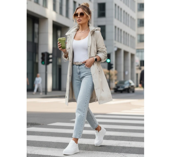 Dámska prechodná bunda parka béžová FashionStreet TY5557