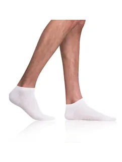 Krátke pánske bambusové ponožky BAMBUS AIR IN-SHOE SOCKS - Bellinda - biela