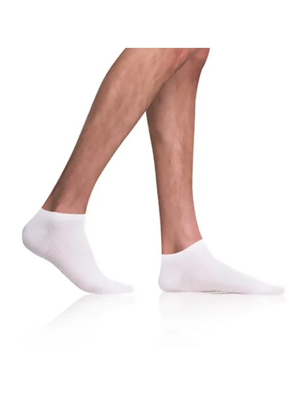 Krátke pánske bambusové ponožky BAMBUS AIR IN-SHOE SOCKS - Bellinda - biela Krátke pánske bambusové ponožky BAMBUS AIR IN-SHOE SOCKS - Bellinda - biela