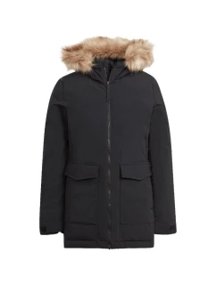 Bunda Adidas Parka s kapucňou a kožušinou W IJ8260