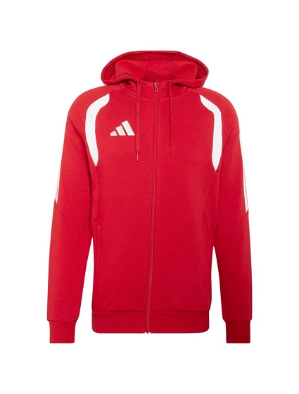 Pánská mikina Tiro 26 League Sweat Full Zip Hoodie červená model 22061251 pánské oblečení - ADIDAS Pánská mikina Tiro 26 League Sweat Full Zip Hoodie červená model 22061251 pánské oblečení - ADIDAS