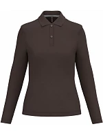 K 244 Dámské piqué polo s dlouhým rukávem model 22507063 chocolate - Kariban K 244 Dámské piqué polo s dlouhým rukávem model 22507063 chocolate - Kariban