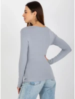 Dámská halenka EM BZ model 18027430 šedá - FPrice Dámská halenka EM BZ model 18027430 šedá - FPrice