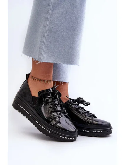 Dámské polobotky / Černá model 21165775 - S.Barski Dámské polobotky / Černá model 21165775 - S.Barski