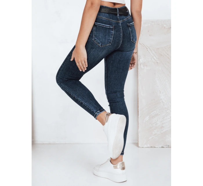 Dámske skinny džínsy modré FashionStreet UY2787 Dámske skinny džínsy modré FashionStreet UY2787