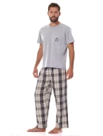 Pánske pyžamo L&L 2473 Ben cr/r M-3XL Pánske pyžamo L&L 2473 Ben cr/r M-3XL