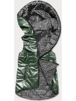 Zelená dámska rozšírená obojstranná vesta (B8006-10) Zelená dámska rozšírená obojstranná vesta (B8006-10)