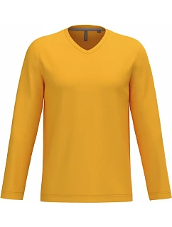 K 358 Pánské tričko do V s dl. rukávem model 22507789 yellow - Kariban
