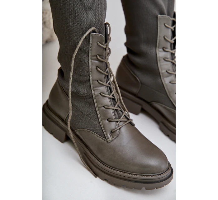 kozačky se svrškem z punčochy model 21679814 - Boto