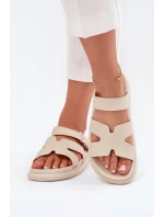 Dámské Gumové Klapky S Páskem Béžové model 21702749 - Boto