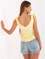 Dámský top WN TP model 17431595 světle žlutý - FPrice Dámský top WN TP model 17431595 světle žlutý - FPrice