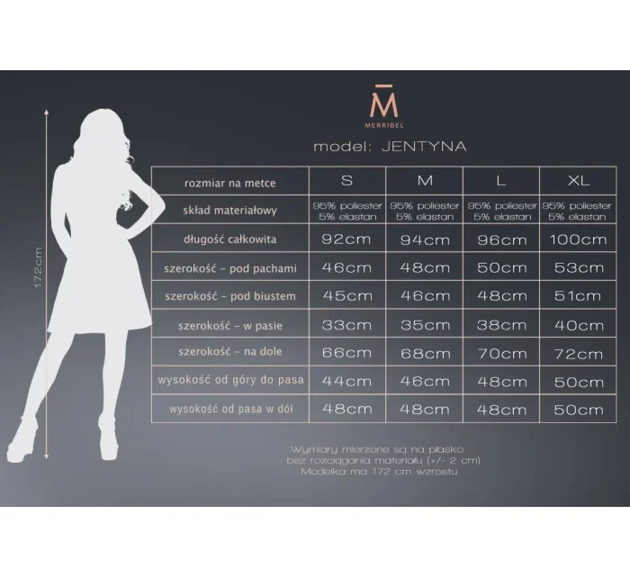 Jentyna Čierne šaty - Merribel