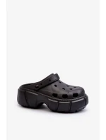 Dámske penové papuče na pevnej podrážke čierne Witima Dámske penové papuče na pevnej podrážke čierne Witima