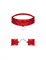 Pikantná sada Hunteria cuffs & choker - Obsessive