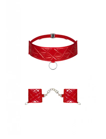 Pikantná sada Hunteria cuffs & choker - Obsessive