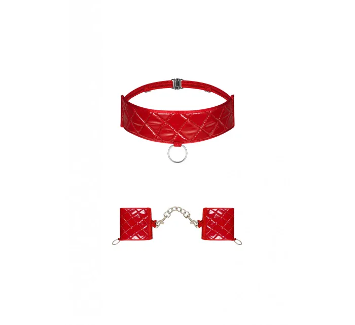 Pikantná sada Hunteria cuffs & choker - Obsessive