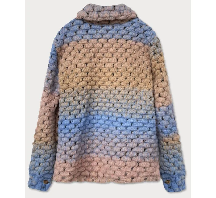 Světle dámská košilová bunda s límcem model 16148658 - MADE IN ITALY Světle dámská košilová bunda s límcem model 16148658 - MADE IN ITALY