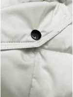 Péřová dámská zimní bunda v ecru barvě model 21245989 - LHD