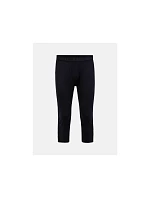 Teplé nohavice PEAK PERFORMANCE Magic 3/4 Long Johns Wool-blend Baselayer pre mužov, čierne