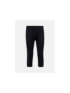 Teplé nohavice PEAK PERFORMANCE Magic 3/4 Long Johns Wool-blend Baselayer pre mužov, čierne