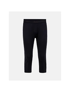 Teplé nohavice PEAK PERFORMANCE Magic 3/4 Long Johns Wool-blend Baselayer pre mužov, čierne