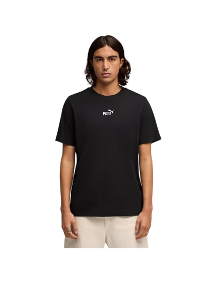 Pánske tričko Puma ESS Small No.1 s logom uprostred, čierne 692912 01