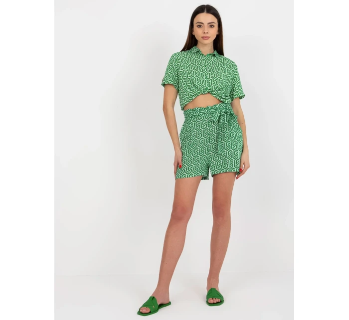 Dámské šortky model 18339410 zelená - FPrice