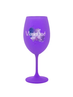 Personalizovaná sklenička na víno - Akvarelový otisk