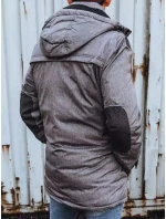 Pánská zimní bunda šedá model 21966652 - Dstreet Pánská zimní bunda šedá model 21966652 - Dstreet