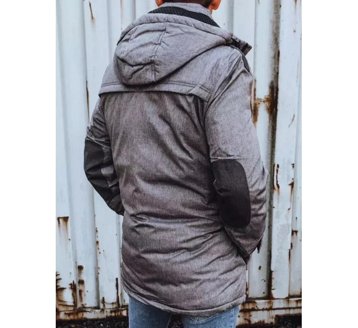 Pánská zimní bunda šedá model 21966652 - Dstreet Pánská zimní bunda šedá model 21966652 - Dstreet