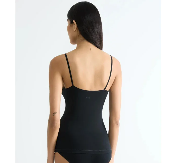 sloggi GO Daily Cotton Spaghetti Top - BLACK - SLOGGI BLACK - SLOGGI sloggi GO Daily Cotton Spaghetti Top - BLACK - SLOGGI BLACK - SLOGGI