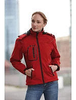 JN Dámská 3vrstvá zimní softshellová bunda 02. red model 22494799 - Daiber