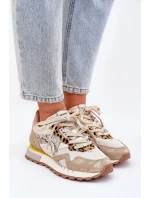 Tenisky Sportovní Boty Dámské model 21690091 Zlaté - D.Franklin