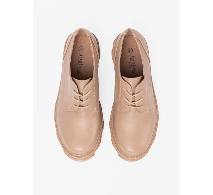 Pohodlné dámske hnedé topánky na platforme Pohodlné dámske hnedé topánky na platforme