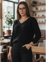 dámský svetr černý Dstreet model 21967082 - FashionStreet dámský svetr černý Dstreet model 21967082 - FashionStreet