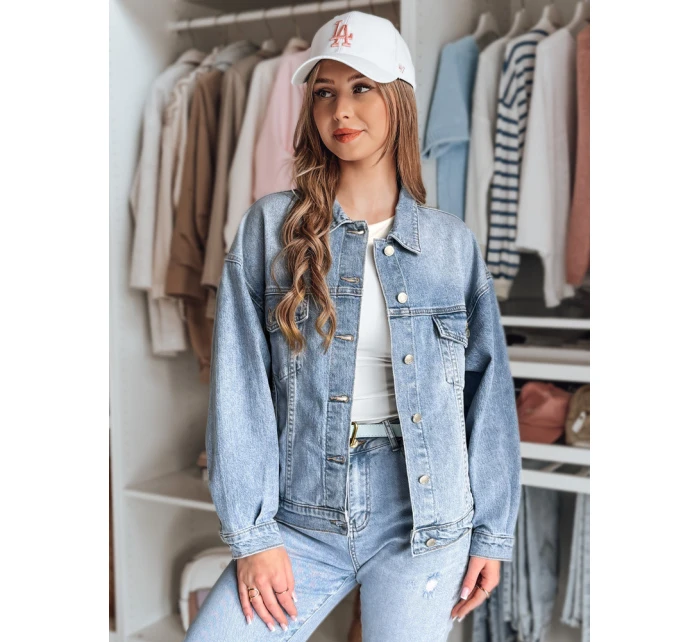 Dámská přechodná bunda oversize modrá Dstreet model 21985535 - FashionStreet Dámská přechodná bunda oversize modrá Dstreet model 21985535 - FashionStreet