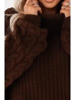 Teplý rolák oversize s širokými rukávy model 21794488 - numoco basic