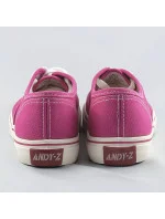 Dámské šněrovací tenisky ve fuchsijové barvě model 17134078 - ANDY-Z Dámské šněrovací tenisky ve fuchsijové barvě model 17134078 - ANDY-Z