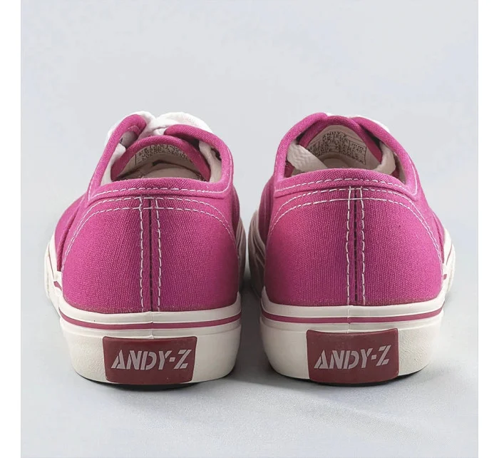 Dámské šněrovací tenisky ve fuchsijové barvě model 17134078 - ANDY-Z Dámské šněrovací tenisky ve fuchsijové barvě model 17134078 - ANDY-Z