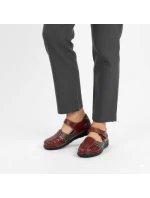 Dámske pohodlné ažurové topánky na suchý zips Unisoft 9955