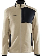 Craft Corporate ADV Pile Fleece Jacket M Pánska fleecová bunda Sherpa 81.2220 ecru/čierna