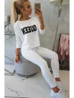 Tlačená sada Queen white