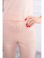 Súprava svetrov 3-dielna púdrovo ružová